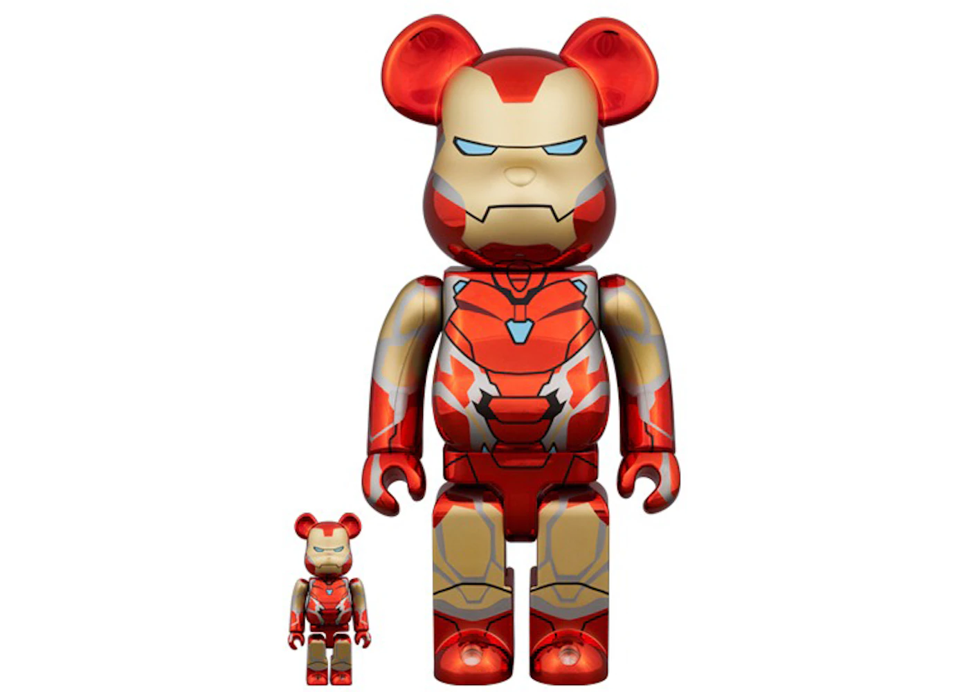 Bearbrick Marvel The Infinity Saga Iron Man Mark85 100% & 400% Set