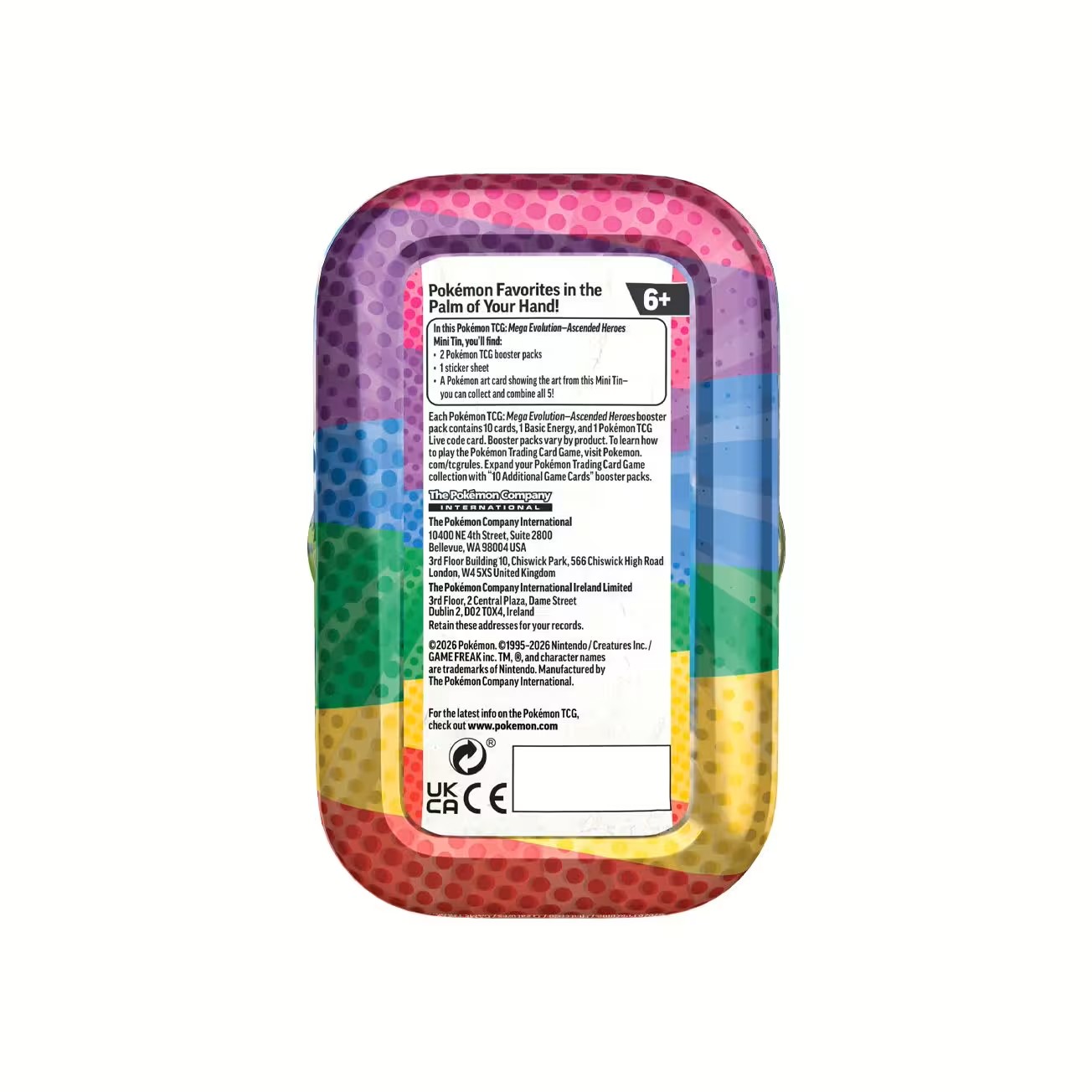 Pokémon Mini Tin Mega Evolution Ascended Heroes EN - Random Variant